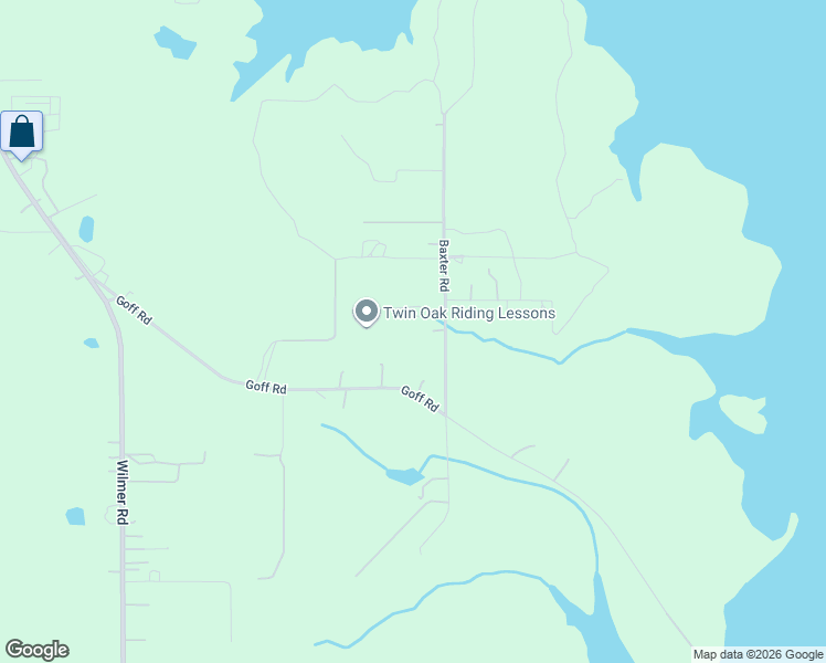 map of restaurants, bars, coffee shops, grocery stores, and more near 2515 Baxter Road in Wilmer