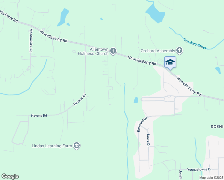 map of restaurants, bars, coffee shops, grocery stores, and more near 2430 Rd#167 in Semmes
