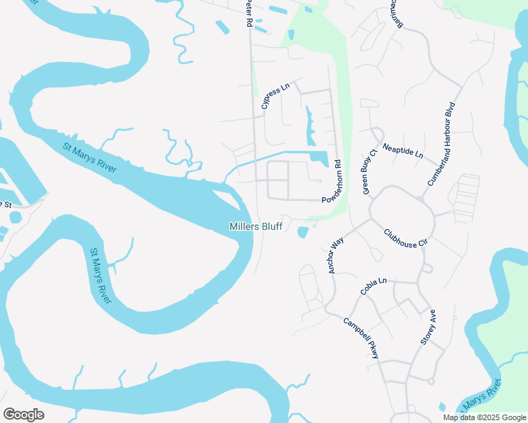 map of restaurants, bars, coffee shops, grocery stores, and more near 441 New Point Peter Road in St. Marys