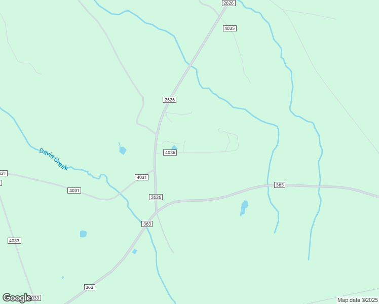 map of restaurants, bars, coffee shops, grocery stores, and more near County Road 4036 in Newton County