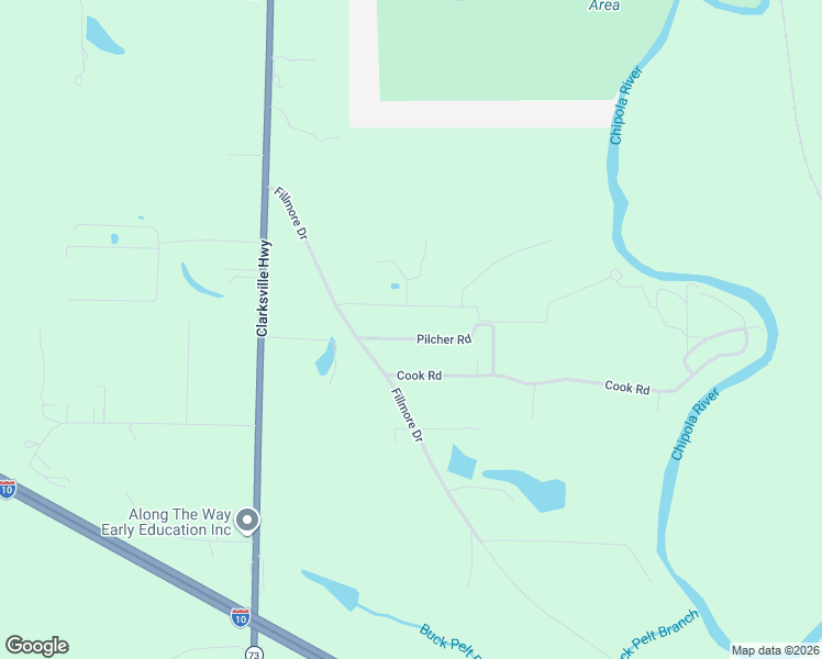 map of restaurants, bars, coffee shops, grocery stores, and more near 4475 Pilcher Road in Marianna