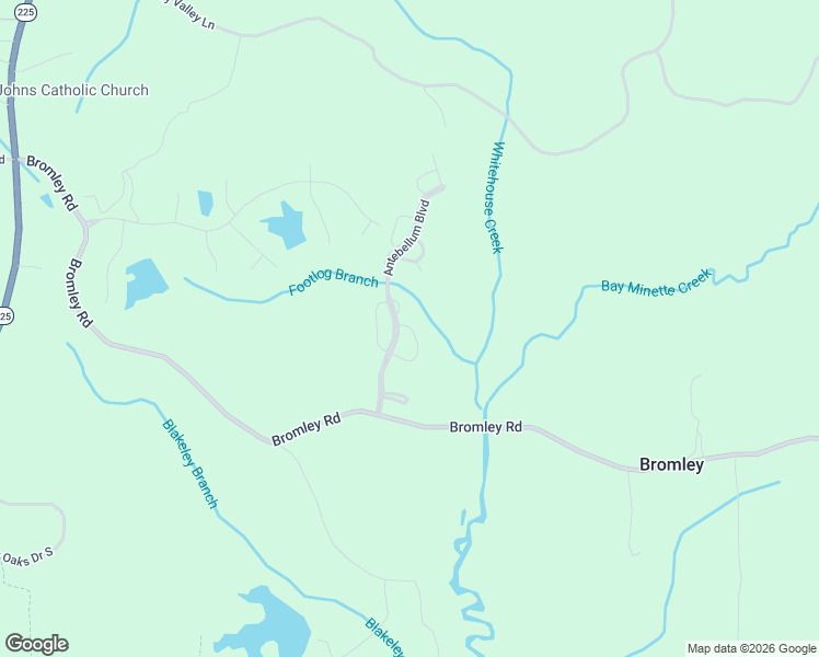 map of restaurants, bars, coffee shops, grocery stores, and more near Notteway Circle in Bay Minette