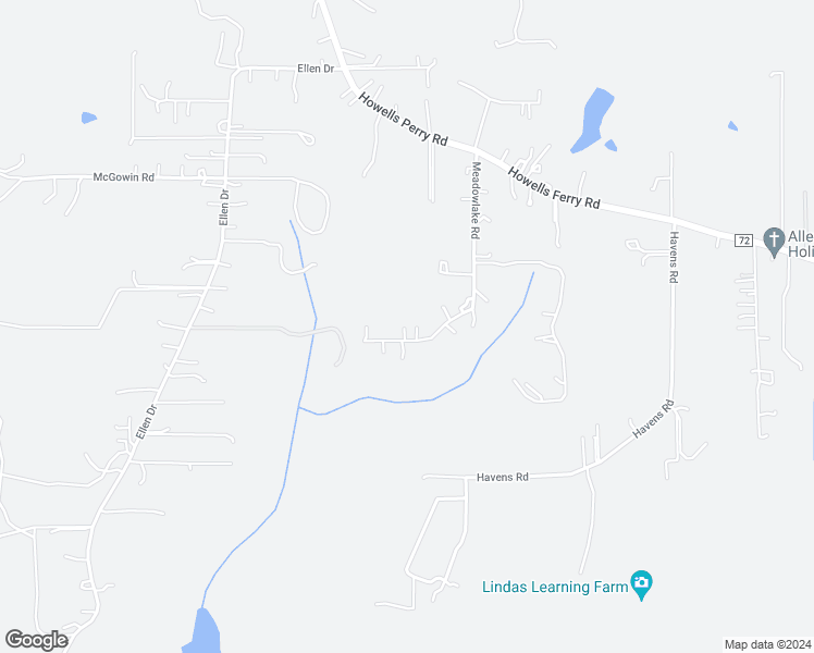 map of restaurants, bars, coffee shops, grocery stores, and more near 11276 Cricket Hollow in Semmes