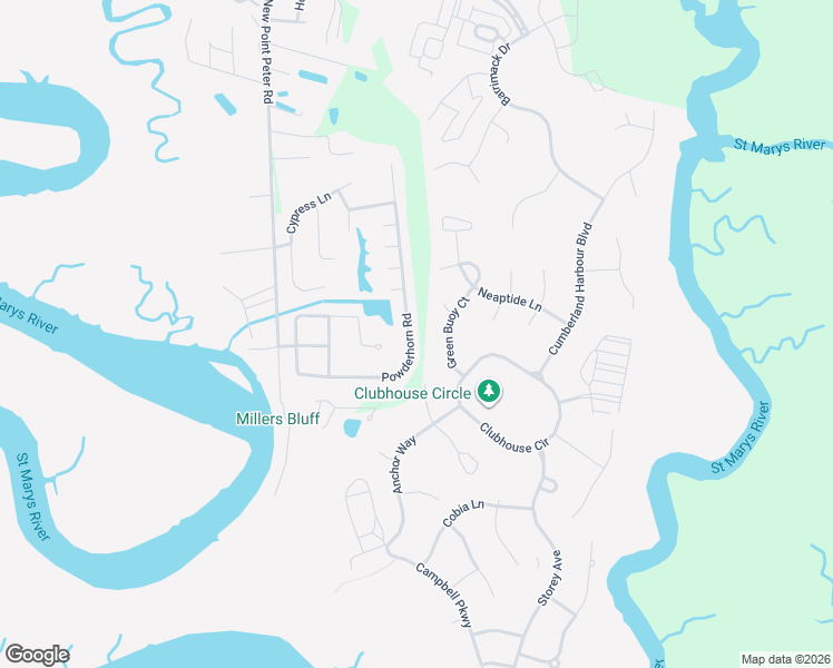 map of restaurants, bars, coffee shops, grocery stores, and more near 363 Powderhorn Road in St. Marys