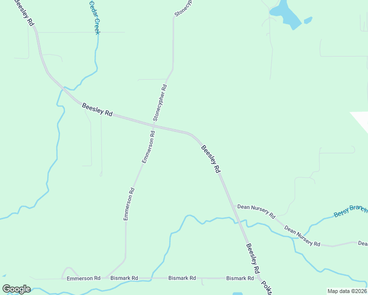 map of restaurants, bars, coffee shops, grocery stores, and more near 258 Emerson Road in Lucedale