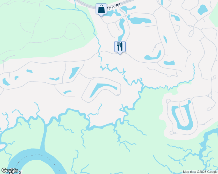 map of restaurants, bars, coffee shops, grocery stores, and more near 1018 Greenwillow Drive in St. Marys