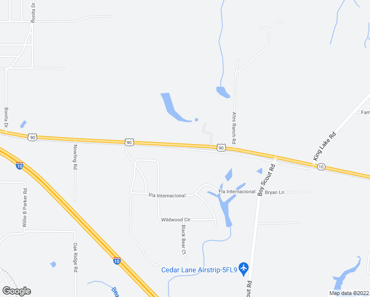 map of restaurants, bars, coffee shops, grocery stores, and more near 89 Bear Head Road in DeFuniak Springs