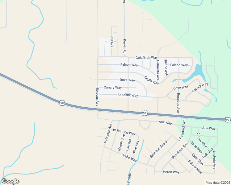 map of restaurants, bars, coffee shops, grocery stores, and more near 4618 Bobolink Way in Crestview
