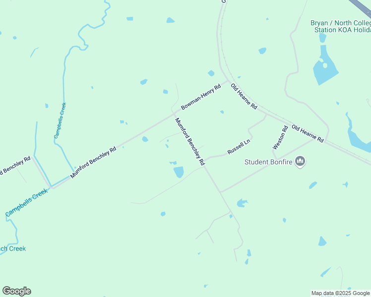 map of restaurants, bars, coffee shops, grocery stores, and more near 12247 Mumford Benchley Road in Bryan