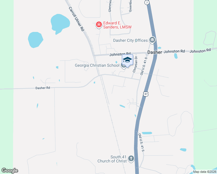 map of restaurants, bars, coffee shops, grocery stores, and more near 3858 Turner Road in Valdosta