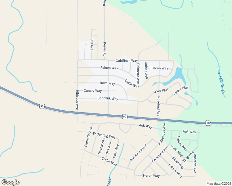 map of restaurants, bars, coffee shops, grocery stores, and more near 4648 Canary Circle in Crestview
