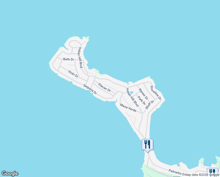 map of restaurants, bars, coffee shops, grocery stores, and more near 1003 Indian Hill Boulevard in Livingston