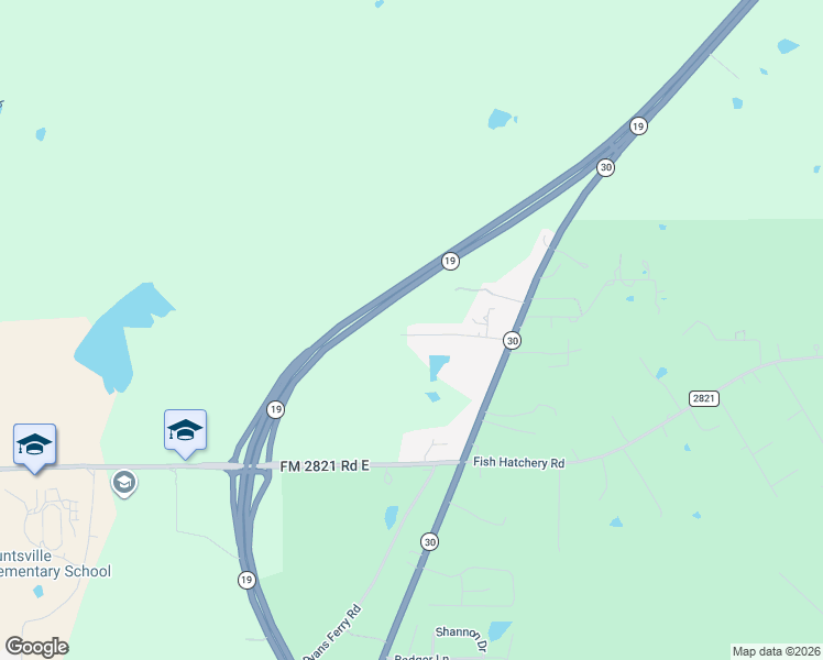 map of restaurants, bars, coffee shops, grocery stores, and more near 4420 Shady Lane in Huntsville