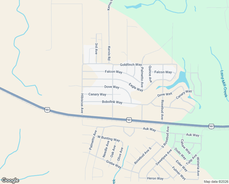 map of restaurants, bars, coffee shops, grocery stores, and more near 5017 Camellia Avenue in Crestview