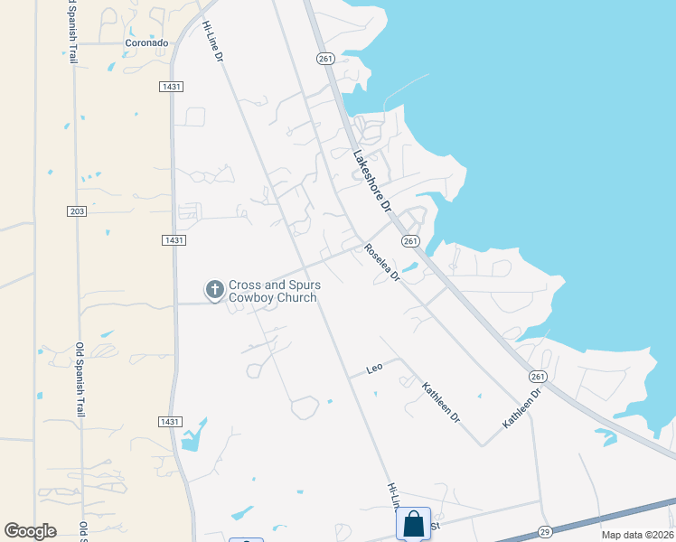 map of restaurants, bars, coffee shops, grocery stores, and more near 1000 Penny Lane in Buchanan Dam