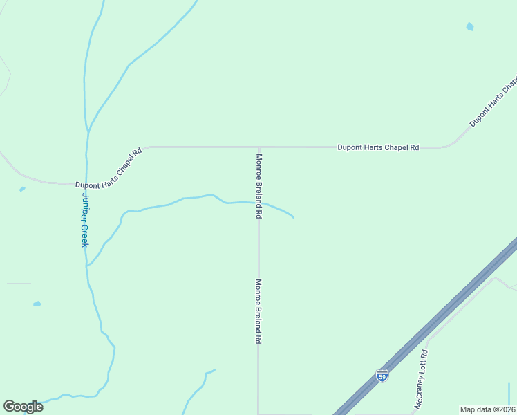 map of restaurants, bars, coffee shops, grocery stores, and more near 399 Monroe Breland Road in Poplarville