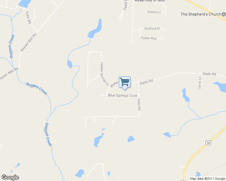 map of restaurants, bars, coffee shops, grocery stores, and more near 1832 Waterway Drive in Baker