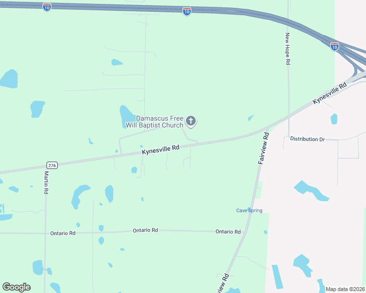map of restaurants, bars, coffee shops, grocery stores, and more near Kynesville Road in Marianna