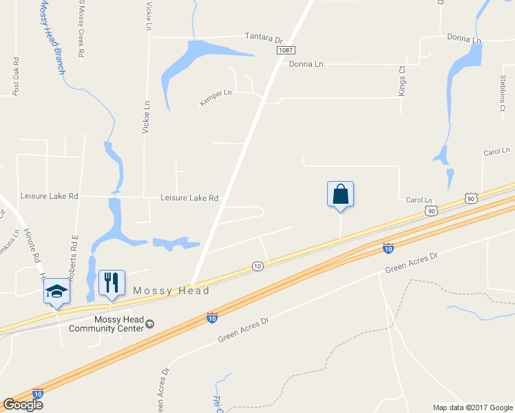 map of restaurants, bars, coffee shops, grocery stores, and more near 240 Michaelmas Circle in DeFuniak Springs