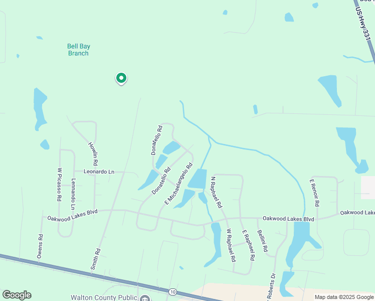 map of restaurants, bars, coffee shops, grocery stores, and more near West Michaelangelo Road in DeFuniak Springs