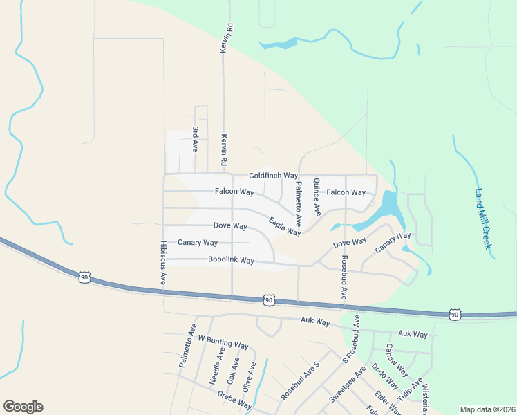 map of restaurants, bars, coffee shops, grocery stores, and more near 4641 Eagle Way in Crestview