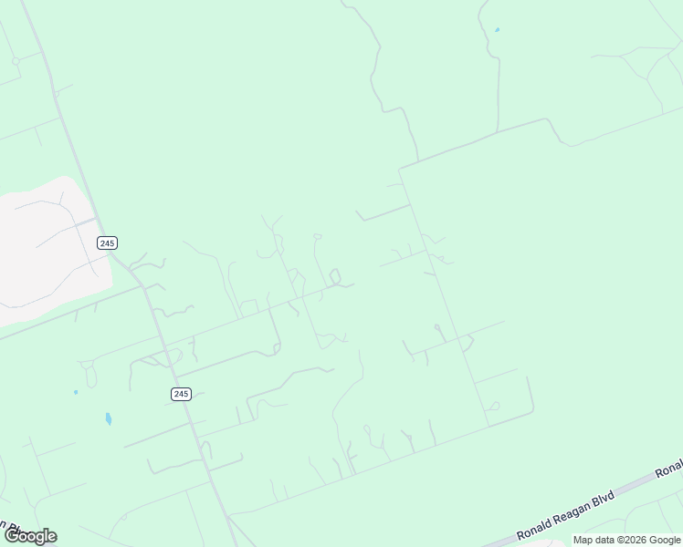 map of restaurants, bars, coffee shops, grocery stores, and more near 1768 County Road 245 in Georgetown