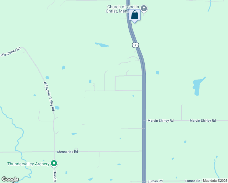 map of restaurants, bars, coffee shops, grocery stores, and more near 125-361 Lee Eason Road in DeRidder