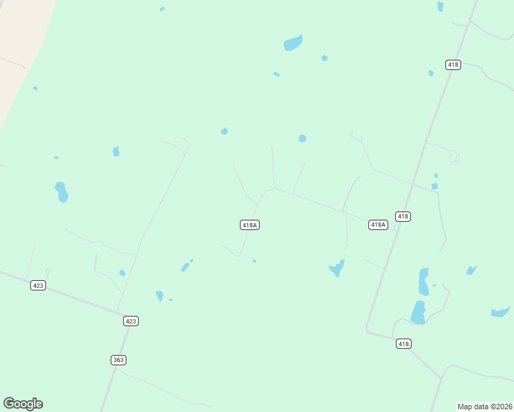 map of restaurants, bars, coffee shops, grocery stores, and more near 600 County Road 418A in Bartlett