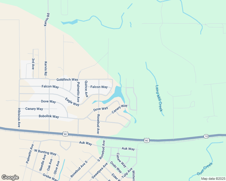 map of restaurants, bars, coffee shops, grocery stores, and more near 5141 Eagle Way in Crestview