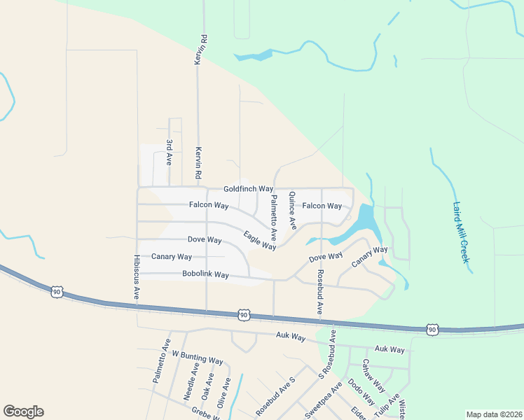 map of restaurants, bars, coffee shops, grocery stores, and more near 4661 Falcon Way in Crestview