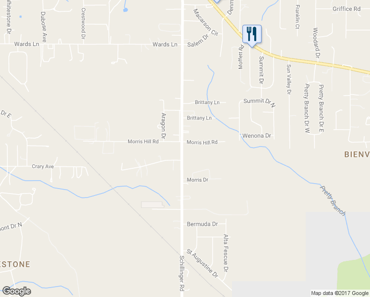 map of restaurants, bars, coffee shops, grocery stores, and more near 2780 Schillinger Rd N in Semmes