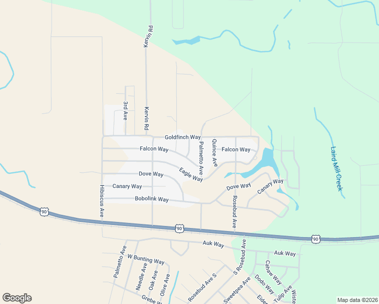map of restaurants, bars, coffee shops, grocery stores, and more near 4661 Falcon Way in Crestview