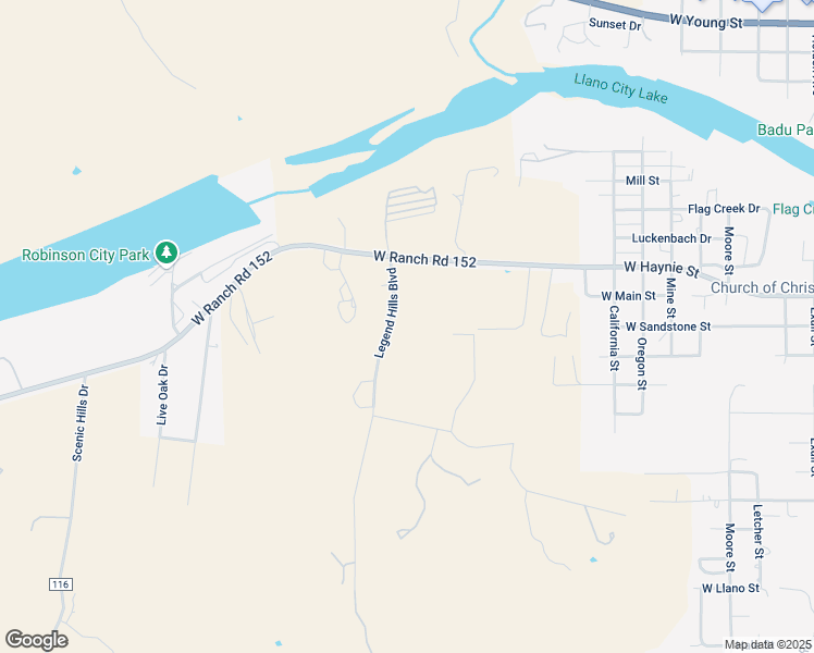map of restaurants, bars, coffee shops, grocery stores, and more near 100 Legend Hills Boulevard in Llano