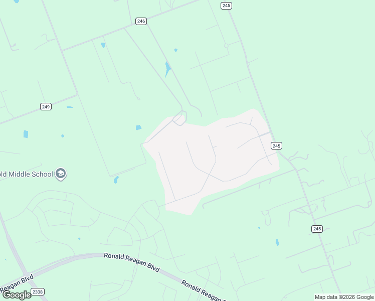 map of restaurants, bars, coffee shops, grocery stores, and more near 100 San Juan Drive in Georgetown