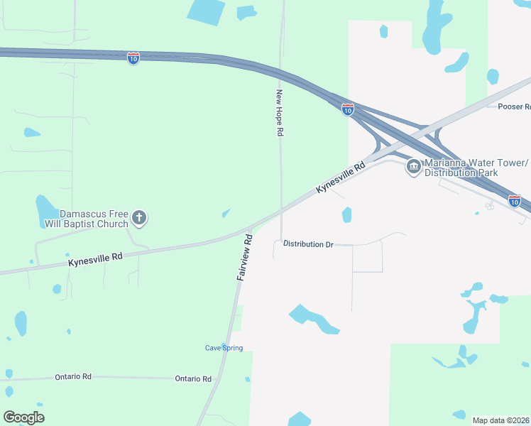 map of restaurants, bars, coffee shops, grocery stores, and more near 3790 Kynesville Road in Marianna