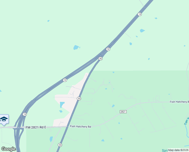 map of restaurants, bars, coffee shops, grocery stores, and more near 2144 State Highway 30 in Huntsville