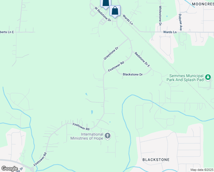 map of restaurants, bars, coffee shops, grocery stores, and more near 2818 Firetower Road in Semmes