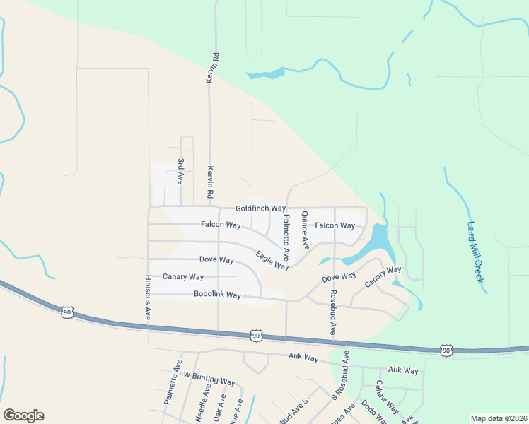 map of restaurants, bars, coffee shops, grocery stores, and more near 5192 Azalea Avenue in Crestview