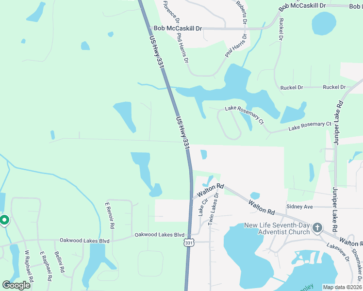 map of restaurants, bars, coffee shops, grocery stores, and more near 1246 U.S. 331 in DeFuniak Springs