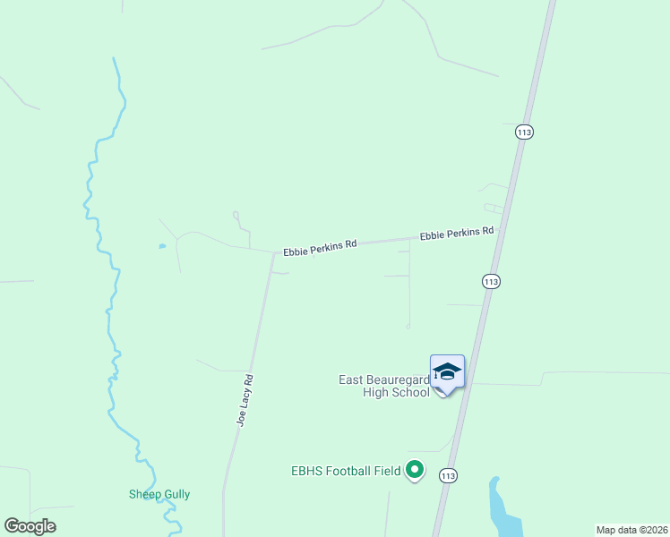 map of restaurants, bars, coffee shops, grocery stores, and more near 357 Ebbie Perkins Road in DeRidder