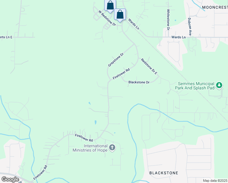 map of restaurants, bars, coffee shops, grocery stores, and more near 2818 Firetower Rd in Mobile