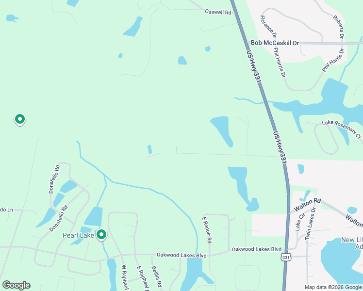 map of restaurants, bars, coffee shops, grocery stores, and more near 550 Andy Nowling Road in DeFuniak Springs