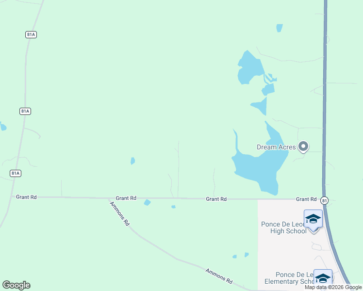 map of restaurants, bars, coffee shops, grocery stores, and more near 1383 Grant Road in Ponce de Leon