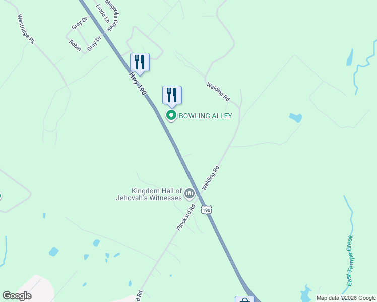 map of restaurants, bars, coffee shops, grocery stores, and more near 190 Park Drive in Livingston