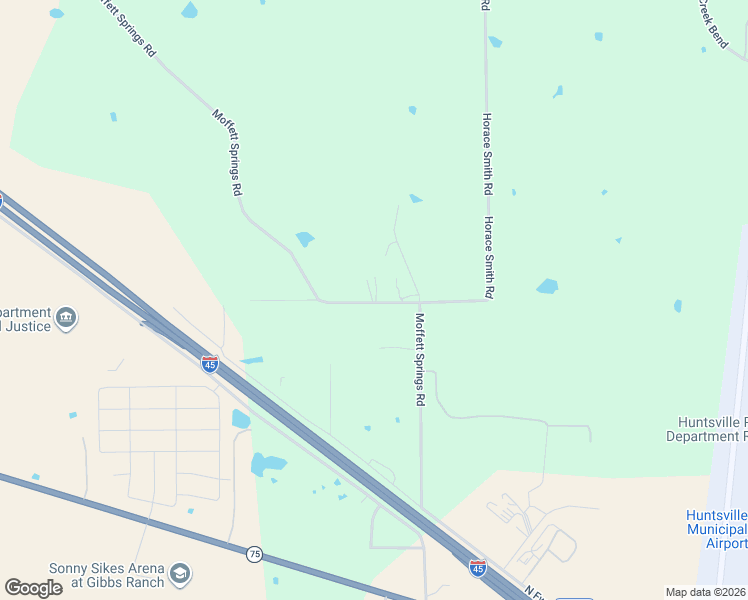 map of restaurants, bars, coffee shops, grocery stores, and more near 410 Moffett Springs Road in Huntsville