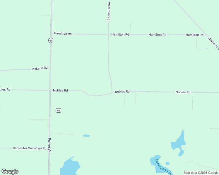 map of restaurants, bars, coffee shops, grocery stores, and more near 2646 Waterberry Lane in Grand Ridge