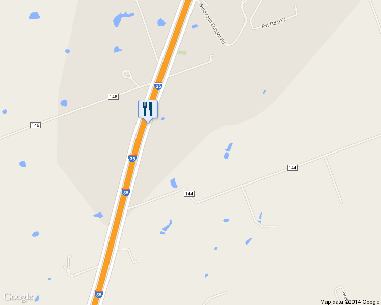 map of restaurants, bars, coffee shops, grocery stores, and more near 7530 North Interstate Highway 35 in Georgetown