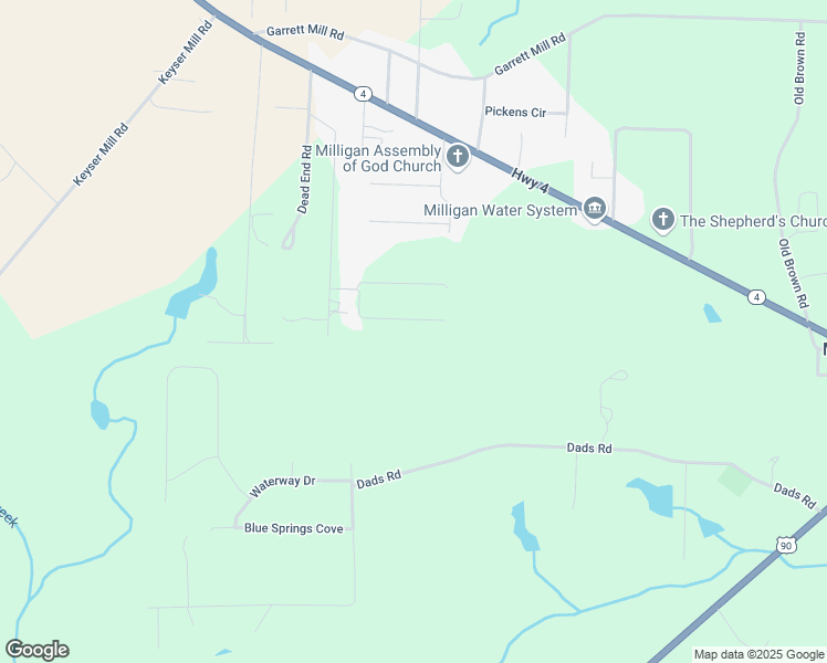 map of restaurants, bars, coffee shops, grocery stores, and more near 1516 Trotter Way in Baker
