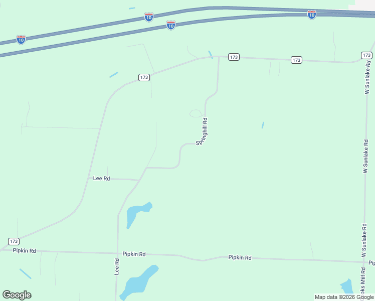 map of restaurants, bars, coffee shops, grocery stores, and more near 2635 Springhill Road in Bonifay