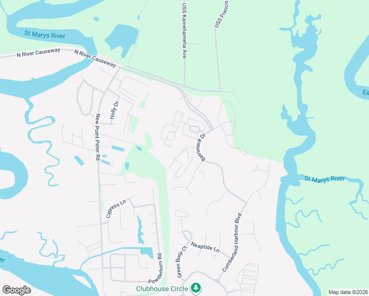 map of restaurants, bars, coffee shops, grocery stores, and more near 106 Tacatacoru Court in St. Marys